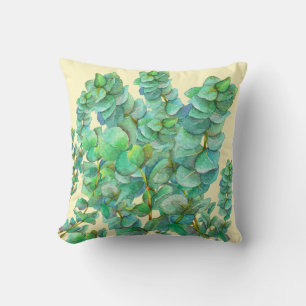 Eucalyptus 01 throw pillow