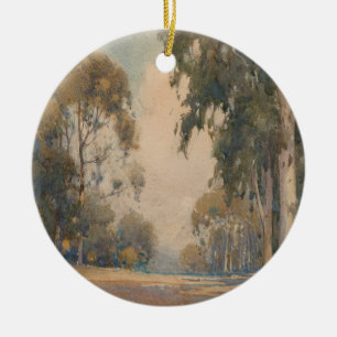 Eucalyptus (1922) – Delicate Watercolor Botanical Ceramic Ornament