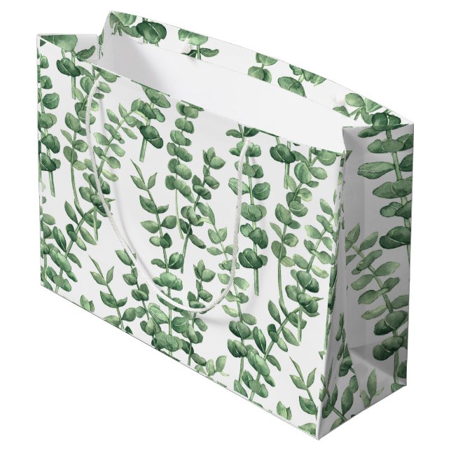 Eucalyptus 1 large gift bag (Back Angled)