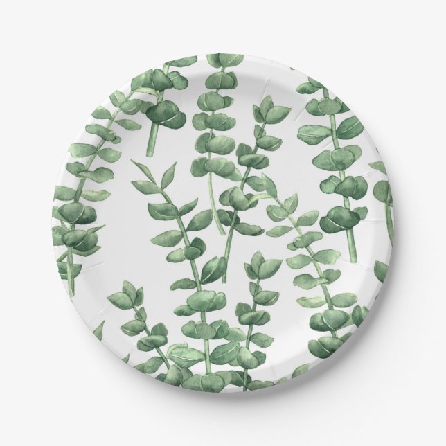Eucalyptus 1 paper plate (Front)