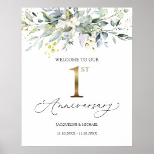 Eucalyptus 1er anniversaire Mariage Affiche de bie