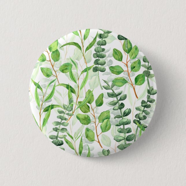 Eucalyptus 2 Inch Round Button (Front)