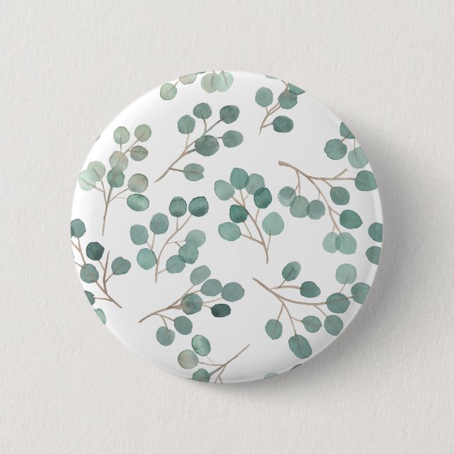 Eucalyptus 2 Inch Round Button (Front)