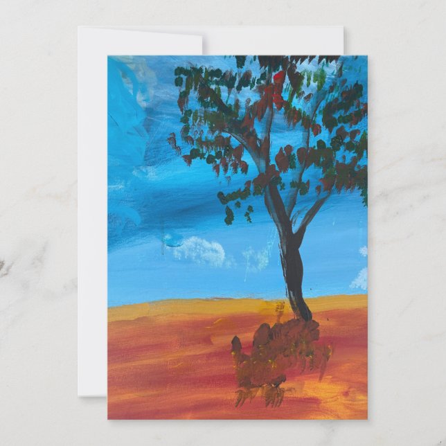 Eucalyptus Acrylic Art Card (Front)