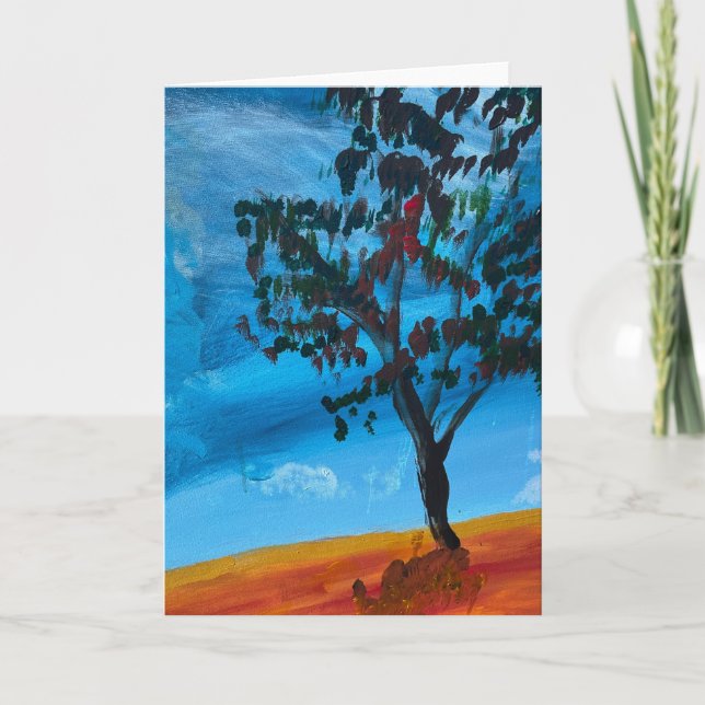 'Eucalyptus ' Acrylic on Canvas painting Invitation (Front)