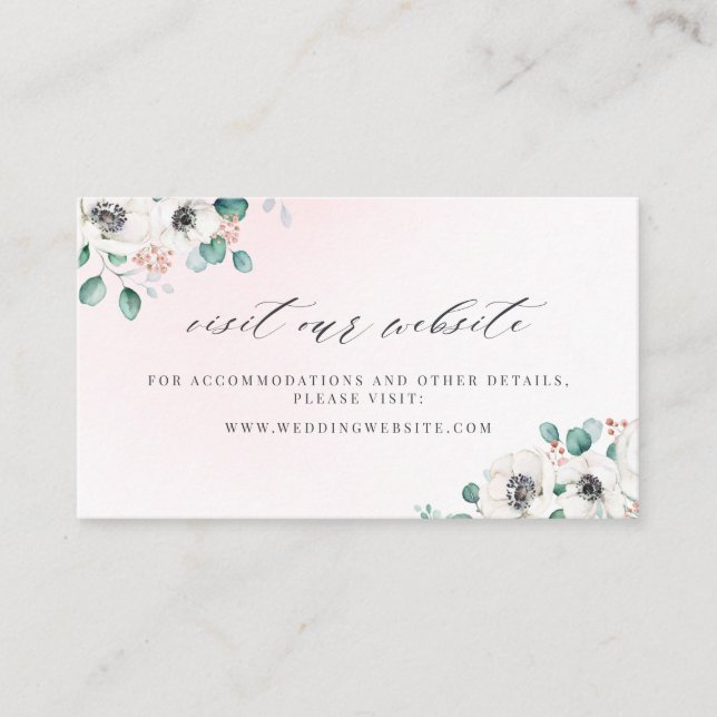 Eucalyptus anemone floral website Insert card (Front)