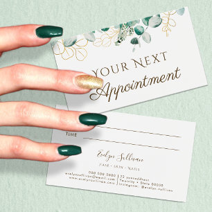 Eucalyptus Appointment Card