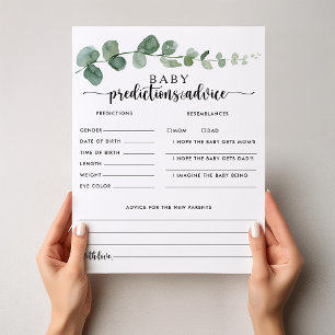 Eucalyptus Baby Predictions et cartes de conseil