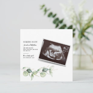 Eucalyptus Baby Reveal Botanical Pregnancy Announcement