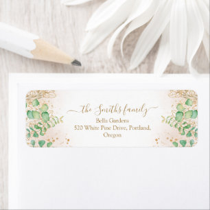 Eucalyptus Baby shower de verdure Adresse de retou