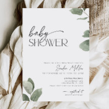 Eucalyptus Baby Shower Greenery Sage Green Photo