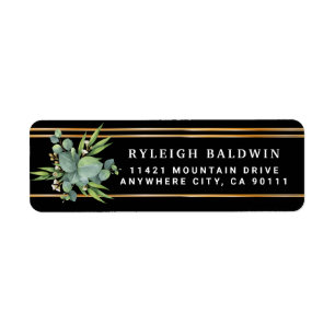 Eucalyptus Black Gold Strips Adresse de retour Lab