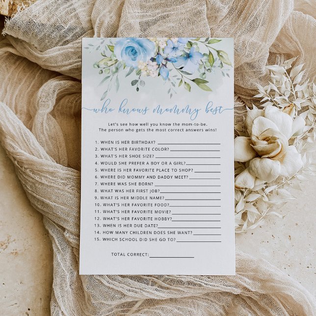 Eucalyptus blue Who knows mommy best baby shower (Creator Uploaded)