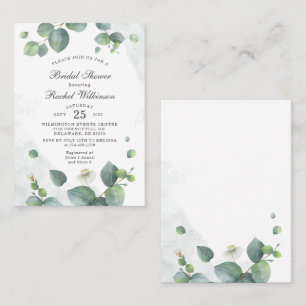Eucalyptus Botanical Bridal Shower Invitation
