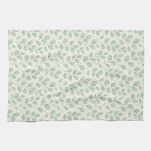 Eucalyptus Botanical Pattern Kitchen Towel