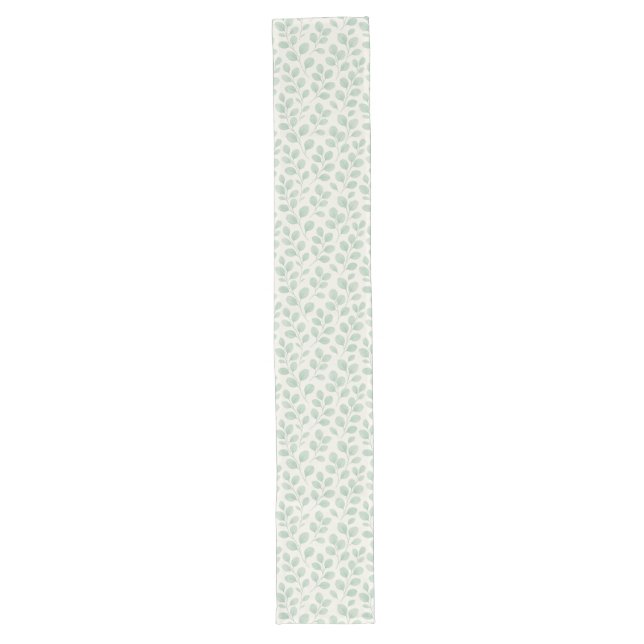 Eucalyptus Botanical Pattern Long Table Runner (Front)
