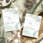 Eucalyptus Botanical Sage Any Year Anniversary Invitation<br><div class="desc">This invitation design is a perfect combination of elegance, modernity, and chicness. The use of eucalyptus botanical and sage watercolor gives it a natural, organic feel, while the modern typography and design elements add a touch of sophistication. The colour palette is muted yet bold, creating a sense of balance and...</div>