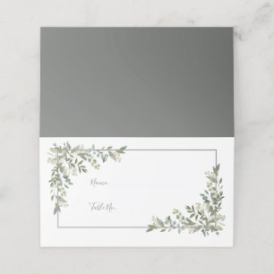 Eucalyptus Botanical Sage Green Place Card