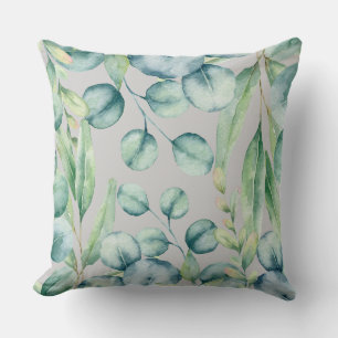 Eucalyptus Botanical Throw Pillow