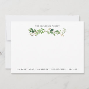 Eucalyptus Bough Family Address Card
