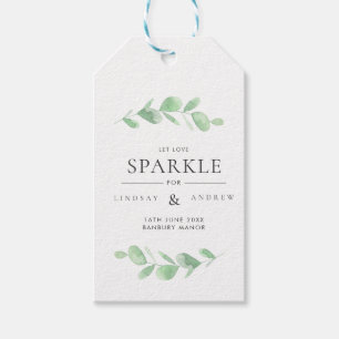 Eucalyptus Bough Wedding Sparkler Tag