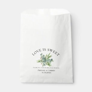 Eucalyptus Bouquet Wedding Favour Bag