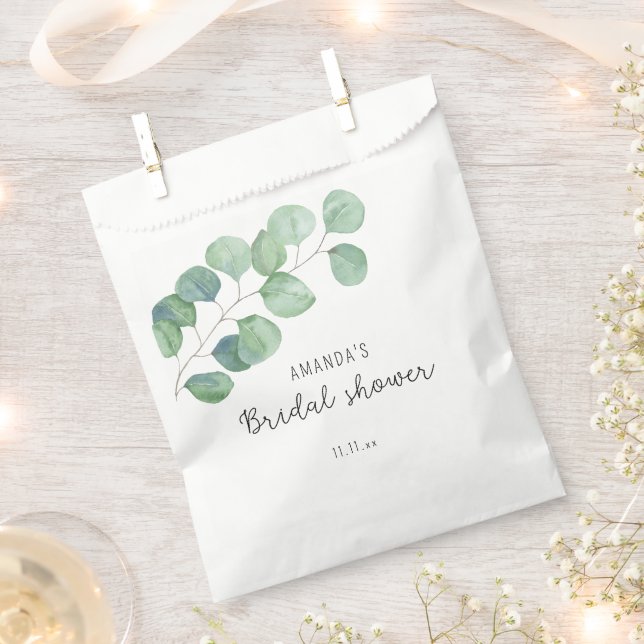 Eucalyptus - bridal shower  favour bag (Clipped)
