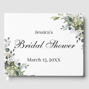 Eucalyptus Bridal Shower Guest Book