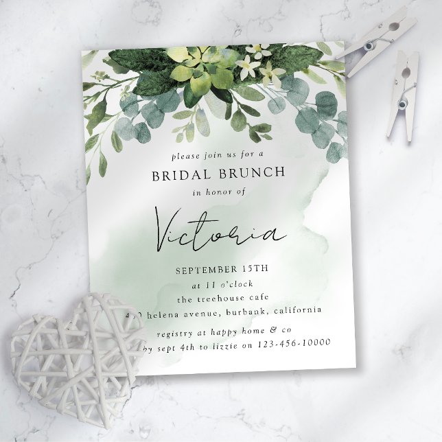 Eucalyptus Bridal Shower Invitation (Creator Uploaded)