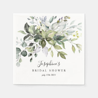 Eucalyptus Bridal Shower Paper Napkin's Napkin