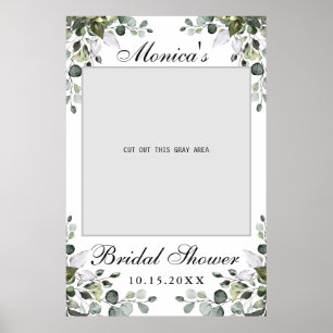 Eucalyptus Bridal Shower Photo Prop Poster