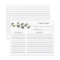 Eucalyptus Bridal Shower Recipe card