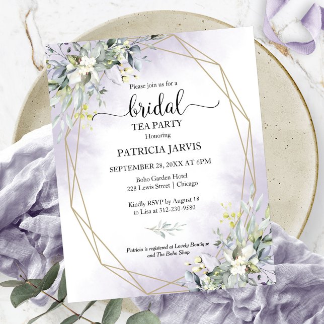  Eucalyptus Bridal Tea Party Budget Invitation (Creator Uploaded)