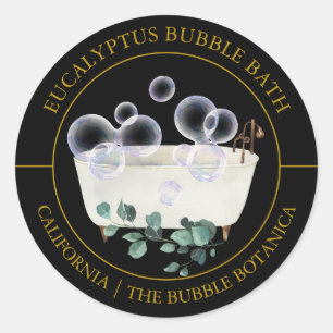 Eucalyptus Bubble Bath label