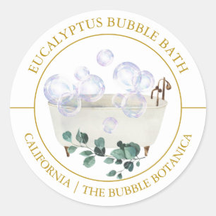 Eucalyptus Bubble Bath label