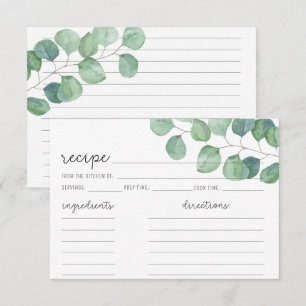 Eucalyptus - Carte Recette