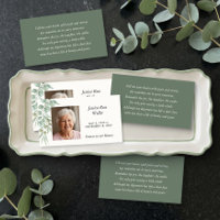 Eucalyptus Celebration of Life Photo Wallet Prayer