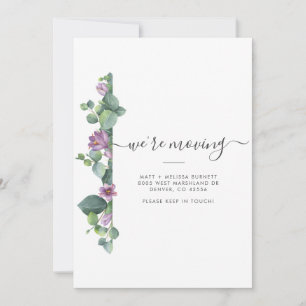 Eucalyptus Changement d'adresse Faire-part de dépl