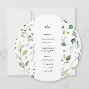 Eucalyptus Circle Menu Card