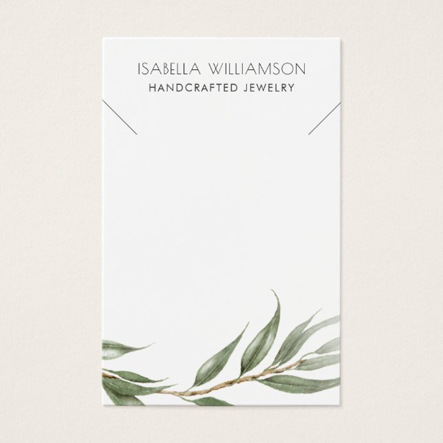 Eucalyptus Collier de feuillage Joaillerie (Devant)