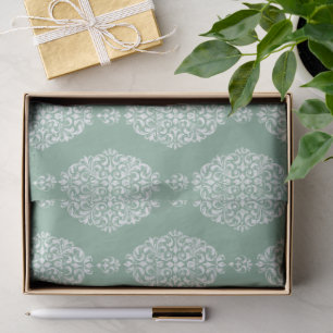 Eucalyptus Colored Watercolor Pattern Tissue Paper