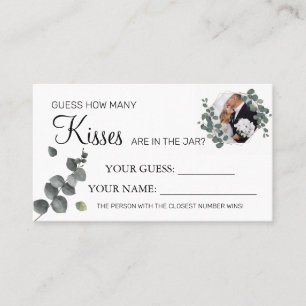 Eucalyptus Combien de baisers jeu de carte de Fête