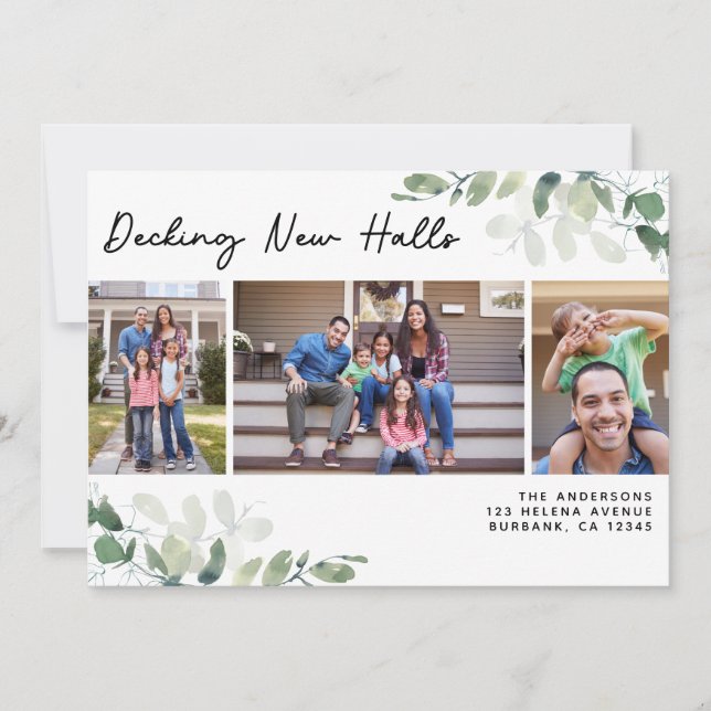 Eucalyptus Decking New Halls Change of Address Announcement (Front)