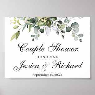 Eucalyptus Douche Couple Welcome Poster