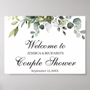 Eucalyptus Douche Couple Welcome Poster