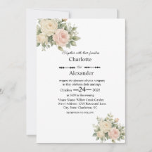Eucalyptus Elegance Flat Wedding Invitation