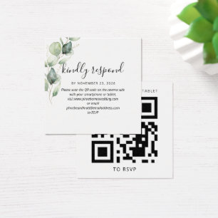 Eucalyptus Elegant QR Code Site Mariage RSVP