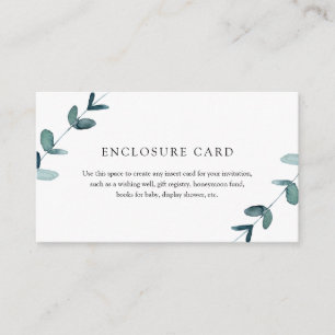 Eucalyptus Enclosure Card