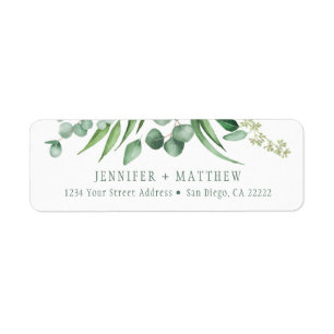 Eucalyptus Envy Botanical Return Address  