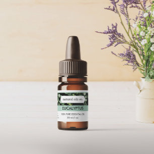 Eucalyptus Essential Oils Étiquette de la bouteill